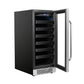 Whynter Wine Refrigerator Whynter BWR-308SB 15 inch Built-In 33 Bottle Undercounter Stainless Steel Wine Refrigerator with Reversible Door, Digital Control, Lock, and Carbon Filter
