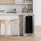 Whynter Wine Refrigerator Whynter BWR-308SB 15 inch Built-In 33 Bottle Undercounter Stainless Steel Wine Refrigerator with Reversible Door, Digital Control, Lock, and Carbon Filter