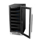 Whynter Wine Refrigerator Whynter BWR-308SB 15 inch Built-In 33 Bottle Undercounter Stainless Steel Wine Refrigerator with Reversible Door, Digital Control, Lock, and Carbon Filter