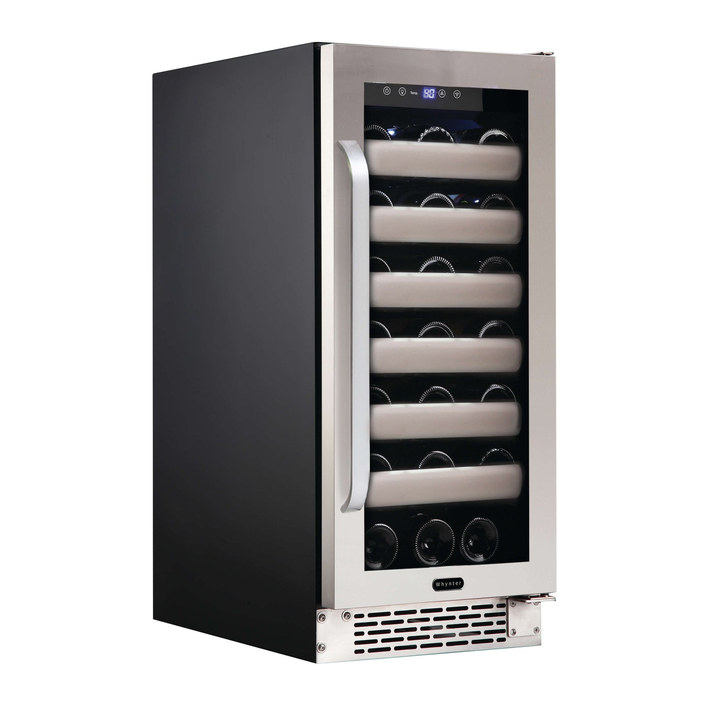 Whynter Wine Refrigerator Whynter BWR-331SL Elite 33 Bottle Seamless Stainless Steel Door Single Zone Built-in Wine Refrigerator