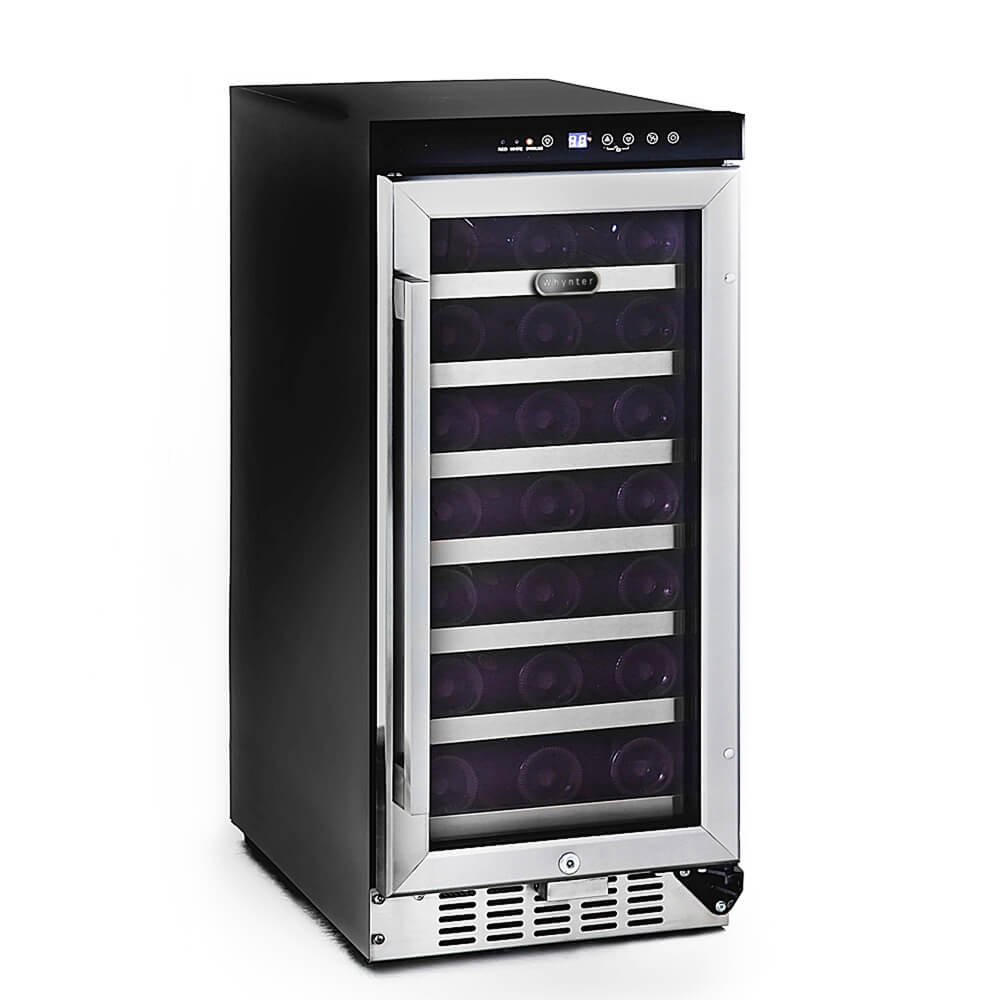 Whynter Wine Refrigerator Whynter BWR-33SD 33 Bottle Built-In Wine Refrigerator