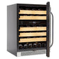 Whynter Wine Refrigerator Whynter BWR-462DZ/BWR-462DZa 46-Bottle Dual Temperature Zone Built-In Wine Refrigerator