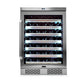 Whynter Wine Refrigerator Whynter BWR-545XS Elite Spectrum Lightshow 54 Bottle Stainless Steel 24 inch Built-in Wine Refrigerator with Touch Controls and Lock