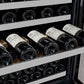 47" Wide FlexCount II Series 56 Bottle/154 Can Dual Zone Stainless Steel Side-by-Side Wine Refrigerator/Beverage Center - BF 3Z-VSWB24-2S20-Wine Coolers-The Wine Cooler Club