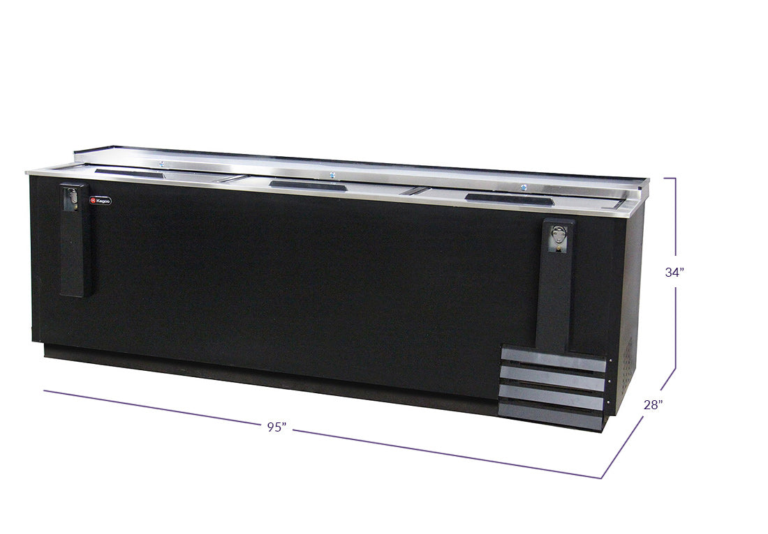 Commercial Horizontal Bottle Cooler - 28 cu. ft. Capacity-Wine Coolers-The Wine Cooler Club
