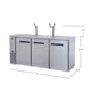 72" Wide Triple Tap Stainless Steel Commercial Kegerator-Kegerators-The Wine Cooler Club
