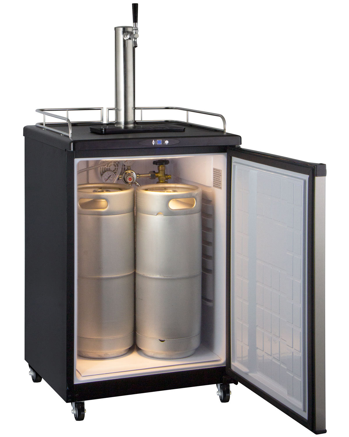 24" Wide Cold Brew Coffee Single Tap Stainless Steel Commercial/Residential Kegerator-Kegerators-The Wine Cooler Club