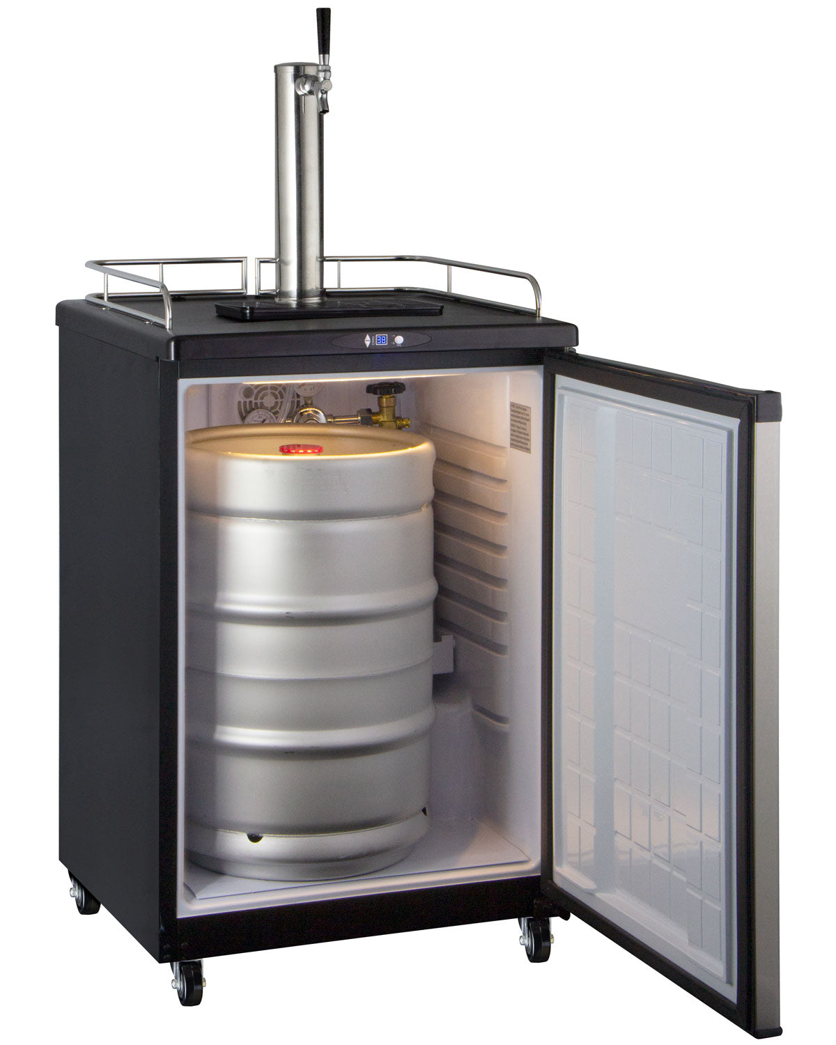 24" Wide Cold Brew Coffee Single Tap Stainless Steel Commercial/Residential Kegerator-Kegerators-The Wine Cooler Club