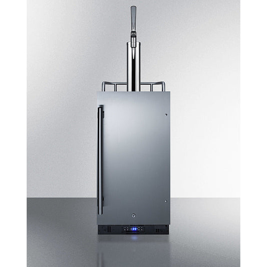 Summit 15" Wide Built-In Nitro-Infused Coffee Kegerator SBC15NCF-Kegerators-The Wine Cooler Club